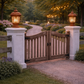 HDC Luxury Classic Coffee/Black/Gold Outdoor Gate Light