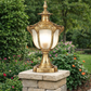 HDC Luxury Classic Gold Outdoor Gate & Pillar Lantern