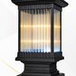 HDC Luxury Classic Coffee/Black/Gold Outdoor Pillar Gate Light for Outdoor Entrances