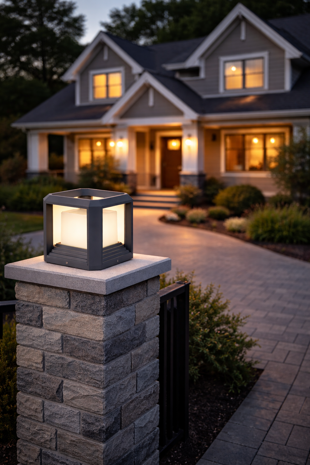 HDC Classic 250/200/150mm Aluminium Outdoor Gate Light for Gate, Garden & Landscape Lighting