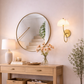 HDC Gold Finish Luxury Curved Marble Shade Wall Light for Living Room