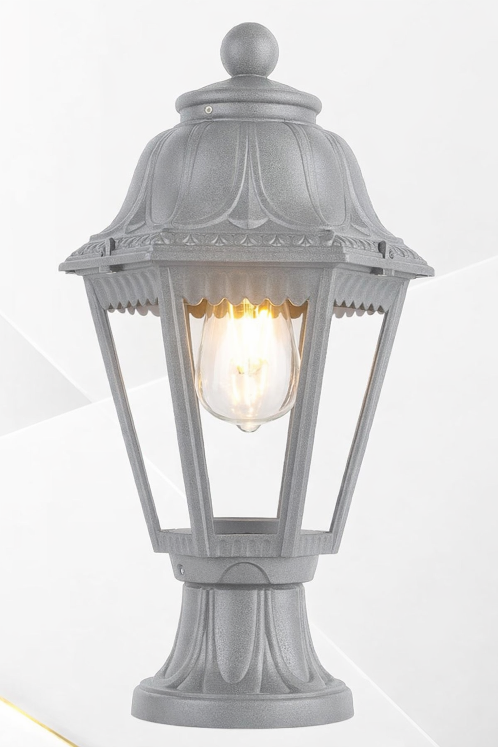 HDC Classic Black Outdoor Gate Light for Garden & Landscape Lighting