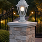HDC Classic Black Outdoor Gate Light for Garden & Landscape Lighting