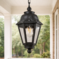 HDC Classic Black Outdoor Hanging Lantern Light