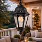 HDC Classic Black Outdoor Hanging Lantern Light