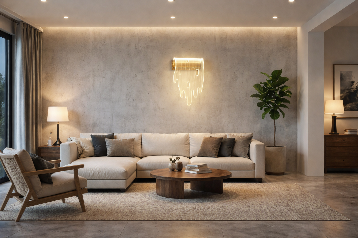 HDC Modern Melt LED Wall Light for Bedroom & Living Spaces