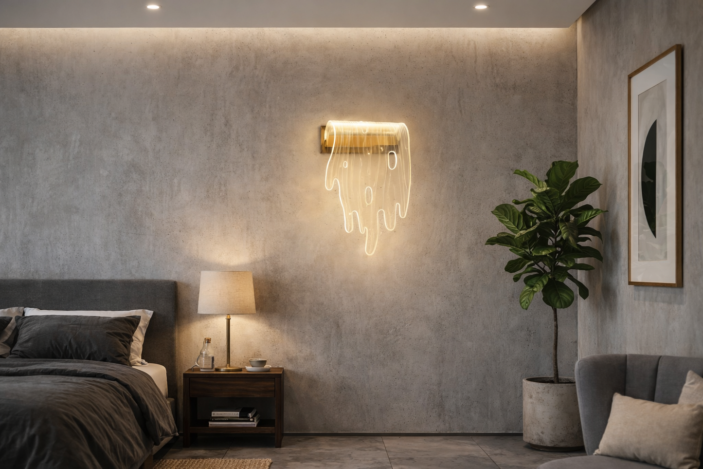 HDC Modern Melt LED Wall Light for Bedroom & Living Spaces