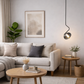 HDC Luxury Modern Black Body Smokey Dome Pendant Light for Bedroom