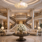 HDC 600mm Luxury Pearl Shell Beaded Chandelier Light for Living Room