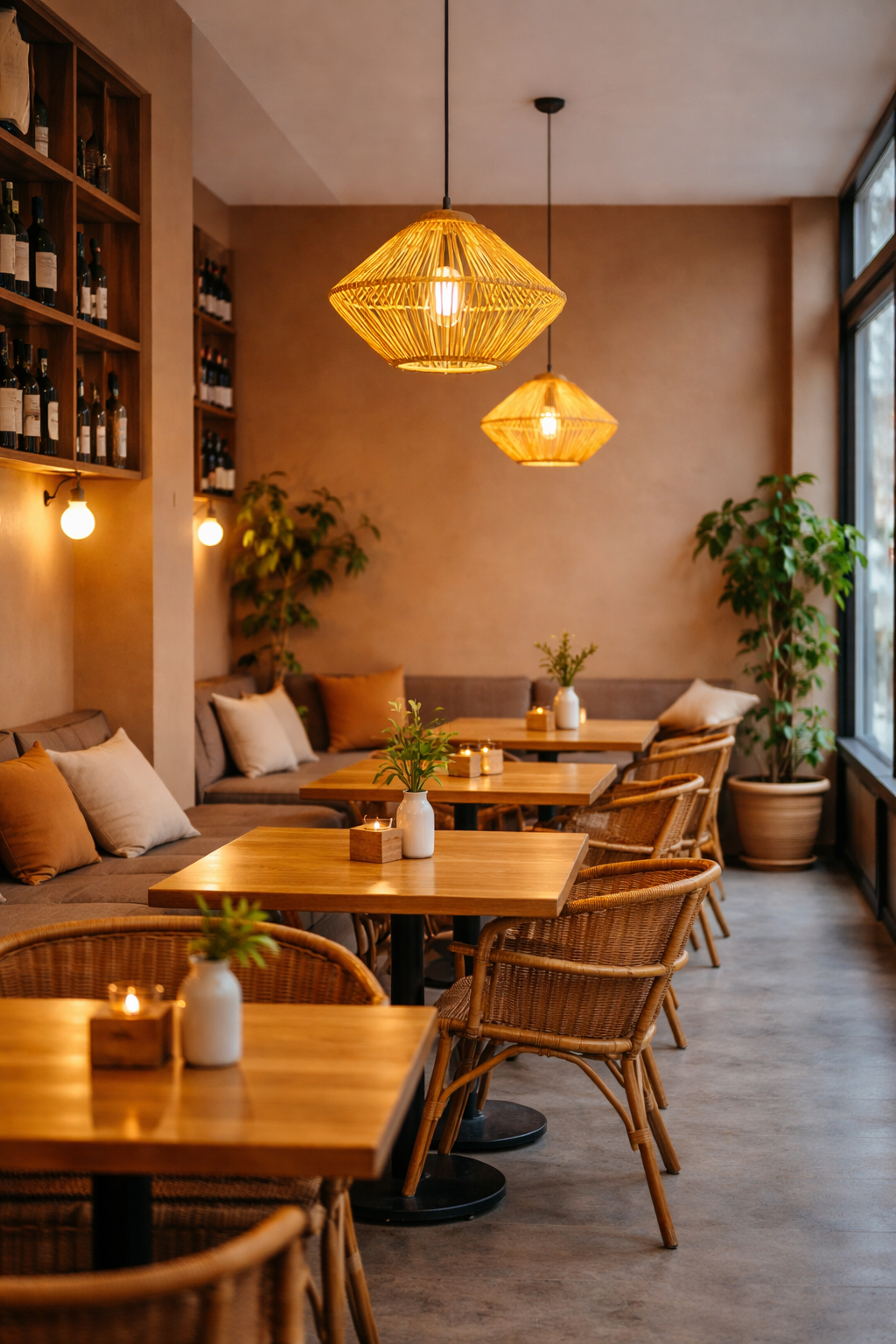 HDC Luxury Handwoven Rattan Pendant Light for Warm Ambient Interiors