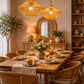 HDC Luxury Handwoven Rattan Pendant Light for Warm Ambient Interiors