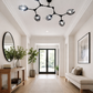 HDC Amber/Smoke Modern Molecular Glass Ceiling Chandelier for Living Room