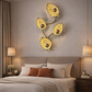 HDC Luxury Golden Leaf Designer Wall Light for Living Room, Bedroom