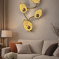 HDC Luxury Golden Leaf Designer Wall Light for Living Room, Bedroom