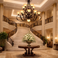 HDC 10 Lights Luxury Classic Multi-Arm Chandelier for Living Room