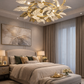 HDC Luxury Leaf Design Gold Chandelier Light