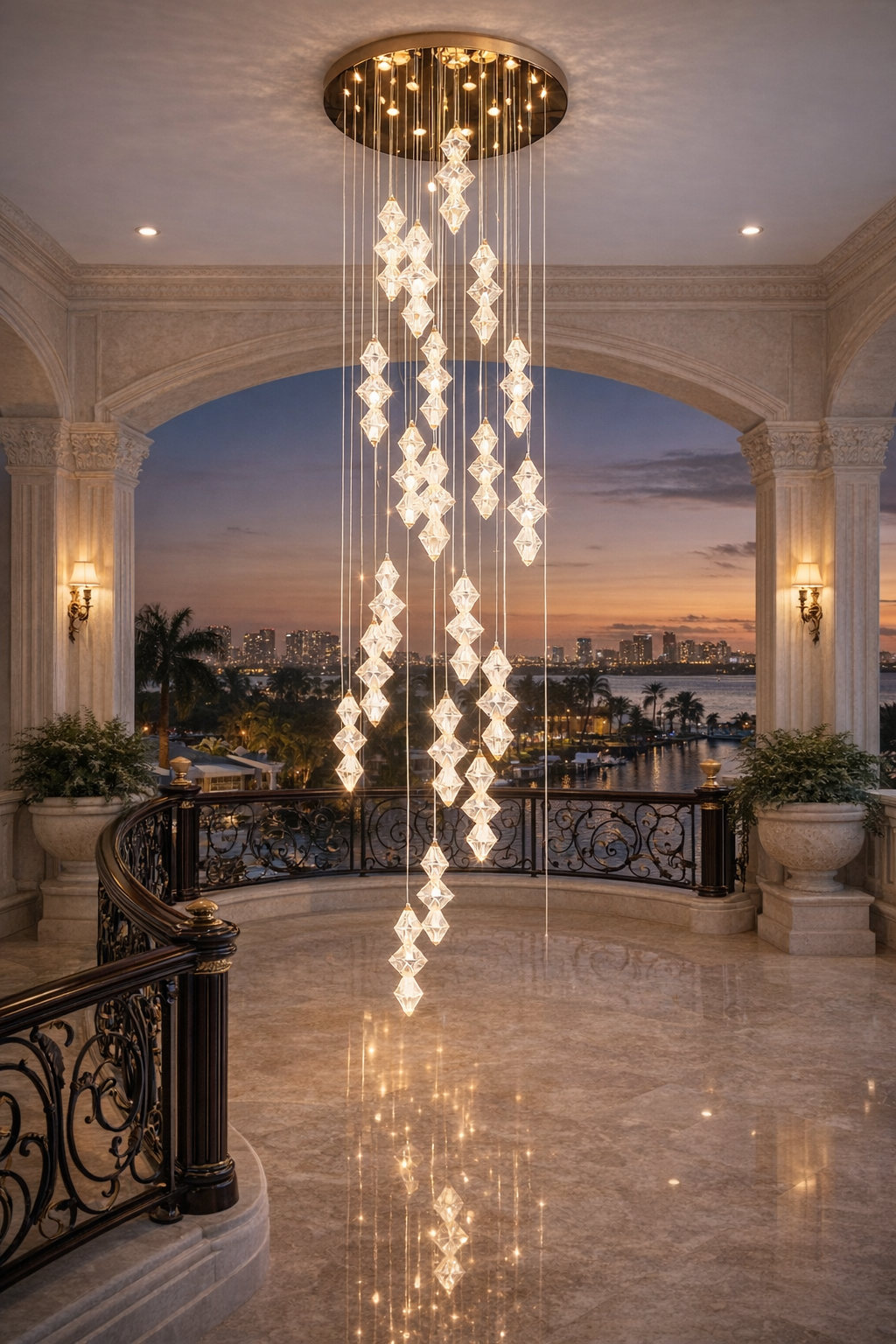chandelierデスク Zenix Smart Voice LED Chandelier – Smartway Lighting