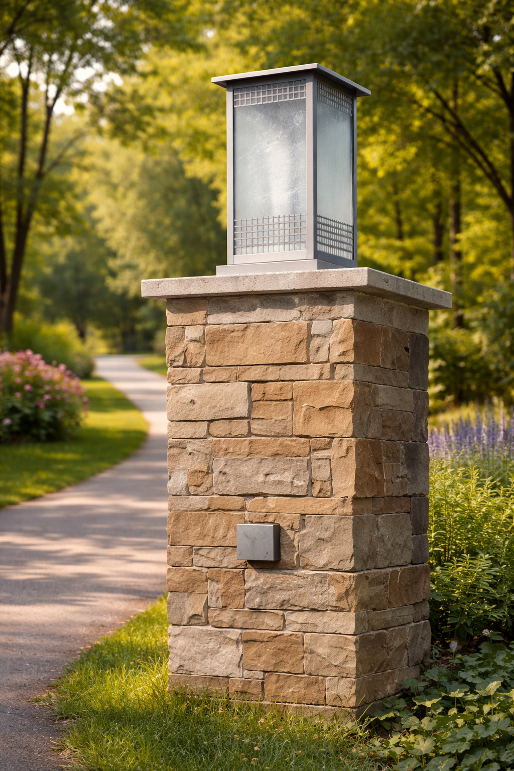HDC Modern Outdoor Gate Pillar Light for Outdoor Areas