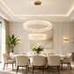HDC Luxury Crystal Ring Chandelier for Bedroom, Living Room