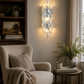 HDC Modern Crystal Wall Light for Bedroom, Living Room & Luxury Interior Décor
