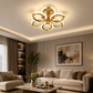 HDC Modern 6 Lights Gold Ring Ceiling Light for Living Room, Bedroom & Dining Area