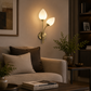 HDC Modern Dual Glass Wall Light for Bedroom, Living Room & Hallway