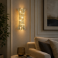 HDC Luxury Modern Gold Crystal Wall Light for Living Room, Bedroom, Bedside
