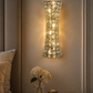 HDC Luxury Modern Gold Crystal Wall Light for Living Room, Bedroom, Bedside