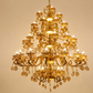 HDC 45 Light Luxury Gold Crystal Multi-Tier Chandelier for Double Height Living Room, Hotel Lobby & Staircase