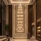 HDC Luxury Double Height Crystal Chandelier for Staircase & Lobby