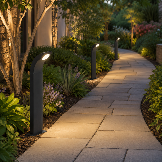 HDC Modern Outdoor LED Bollard Light for Garden Pathway & Landscape Lighting