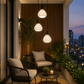 HDC Modern Triple Hanging Pendant Light for Living Room, Dining & Staircase Décor