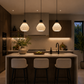 HDC Modern Triple Hanging Pendant Light for Living Room, Dining & Staircase Décor