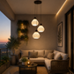 HDC Modern Triple Hanging Pendant Light for Living Room, Dining & Staircase Décor