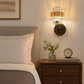 HDC Luxury Crystal Wall Light for Bedroom, Living Room & Hotel Interiors