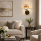 HDC Luxury Crystal Wall Light for Bedroom, Living Room & Hotel Interiors
