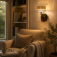 HDC Luxury Crystal Wall Light for Bedroom, Living Room & Hotel Interiors