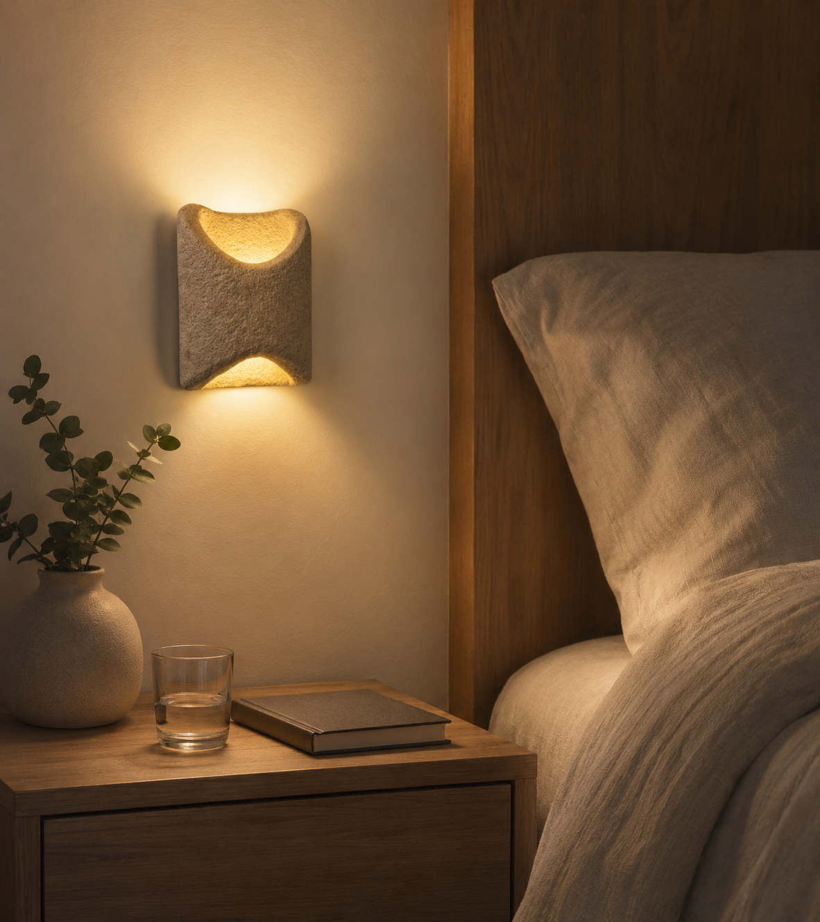 HDC Modern Up Down Wall Light for Living Room, Bedroom & Hallway