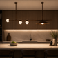 HDC Modern Wooden Linear Pendant Chandelier for Dining & Living Spaces