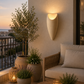 HDC Modern Up Down Ceramic Wall Light for Living Room, Bedroom & Hallway