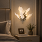 HDC Gold & White Luxury Leaf Design Wall Light for Bedroom, Living Room