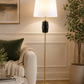 HDC Modern Luxury Floor Lamp with Fabric Shade