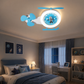 HDC Kids Helicopter Ceiling Light for Bedroom & Playroom