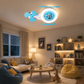 HDC Kids Helicopter Ceiling Light for Bedroom & Playroom
