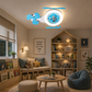 HDC Kids Helicopter Ceiling Light for Bedroom & Playroom