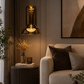 HDC Modern Smoke/ Amber Glass LED Wall Light for Bedroom, Living Room & Lobby