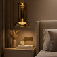 HDC Modern Smoke/ Amber Glass LED Wall Light for Bedroom, Living Room & Lobby