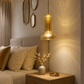 HDC Modern Smoke/ Amber Glass LED Wall Light for Bedroom, Living Room & Lobby