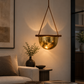 HDC Modern Hanging Bowl Pendant Light for Bedroom, Living Room & Café Décor