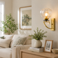 Ojaro Modern Glass Wall Light for Bedroom, Living Room & Bedside Décor